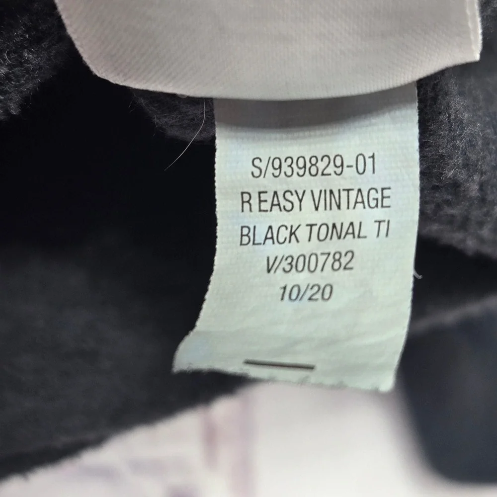 Old Navy Easy Vintage Hoodie Black Tonal Tie Dye Sweatshirt 2X Plus Pocket Comfy - Picture 5 of 10